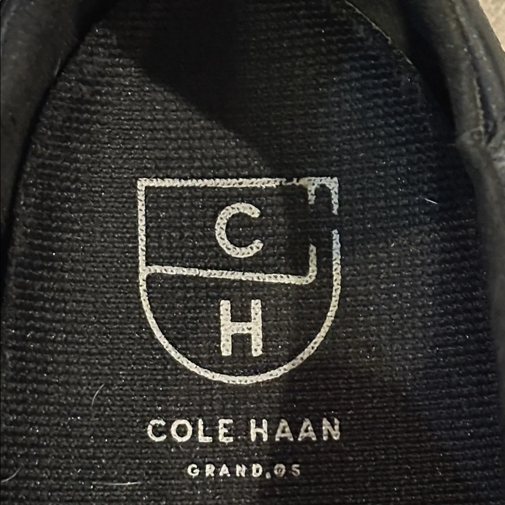 Cole Haan Women's Black and Gray Plaid Sneakers 9